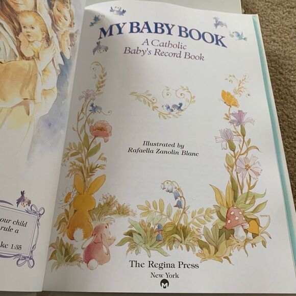 My Baby Book A Catholic Baby’s Record Book The Regina Press *New* - Picture 3 of 9